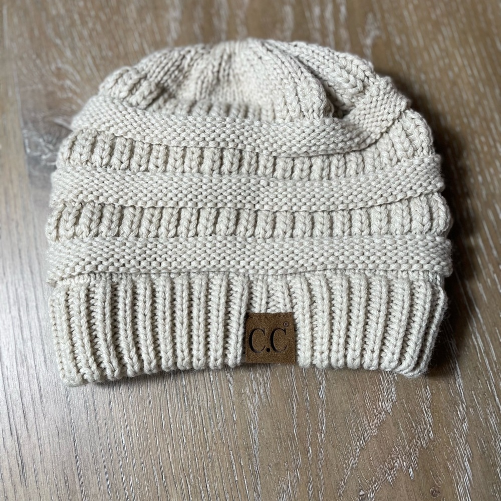 Tan CC Beanie